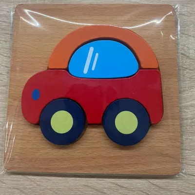 Puzzle Éducatif : La Voiture Colorée